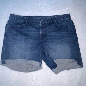 Ann Taylor Loft Jean Shorts Women 32x12 Size 10 Blue Denim Regular Fit Pockets